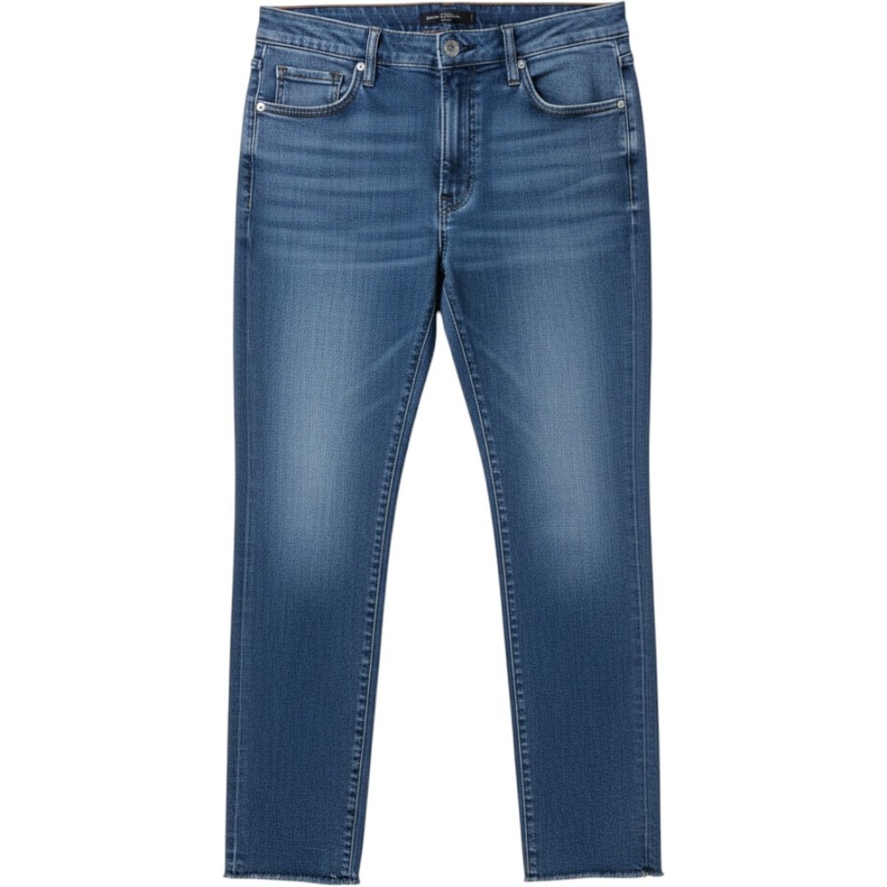 Judy Blue Skinny Jeans Women Size 32 Blue Excellent High Rise Raw Hem Stretch